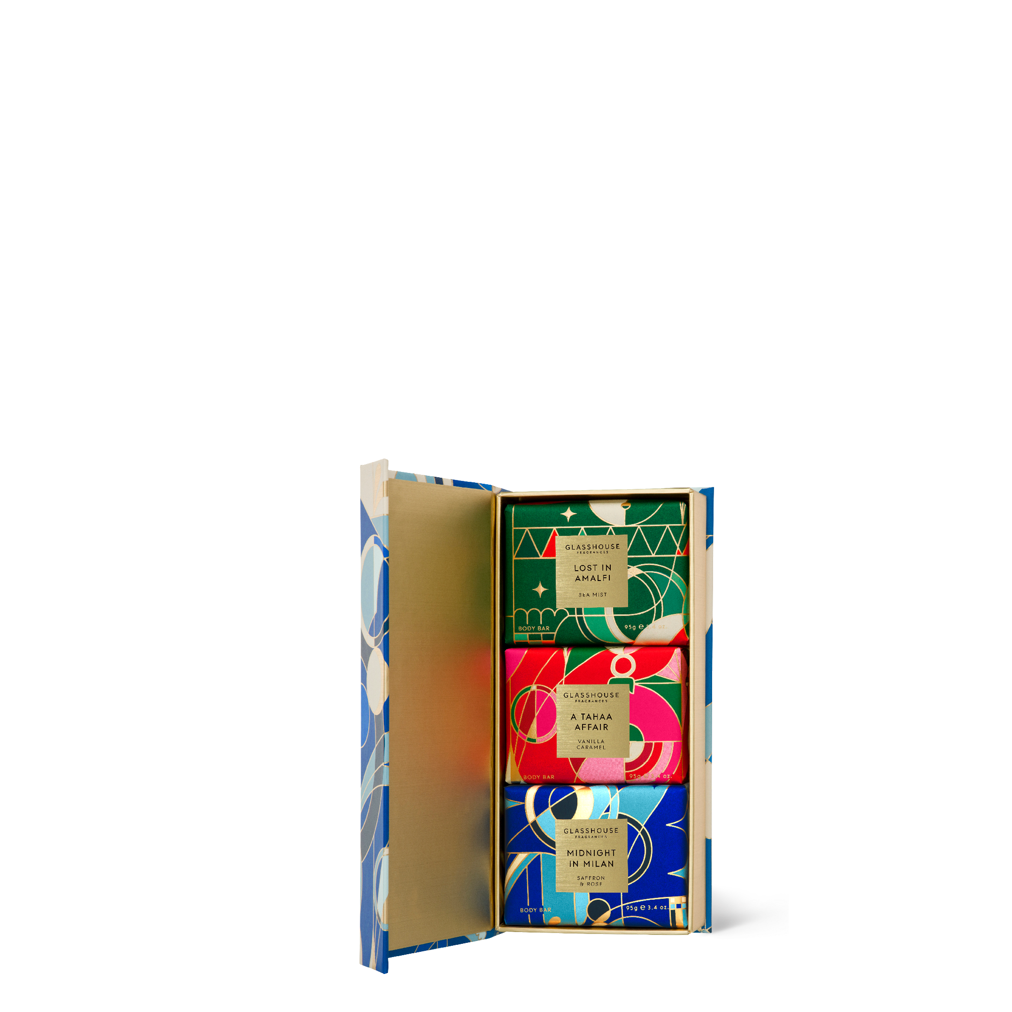 Body Bar Trio Christmas Gift Set Glasshouse Fragrances Glasshouse