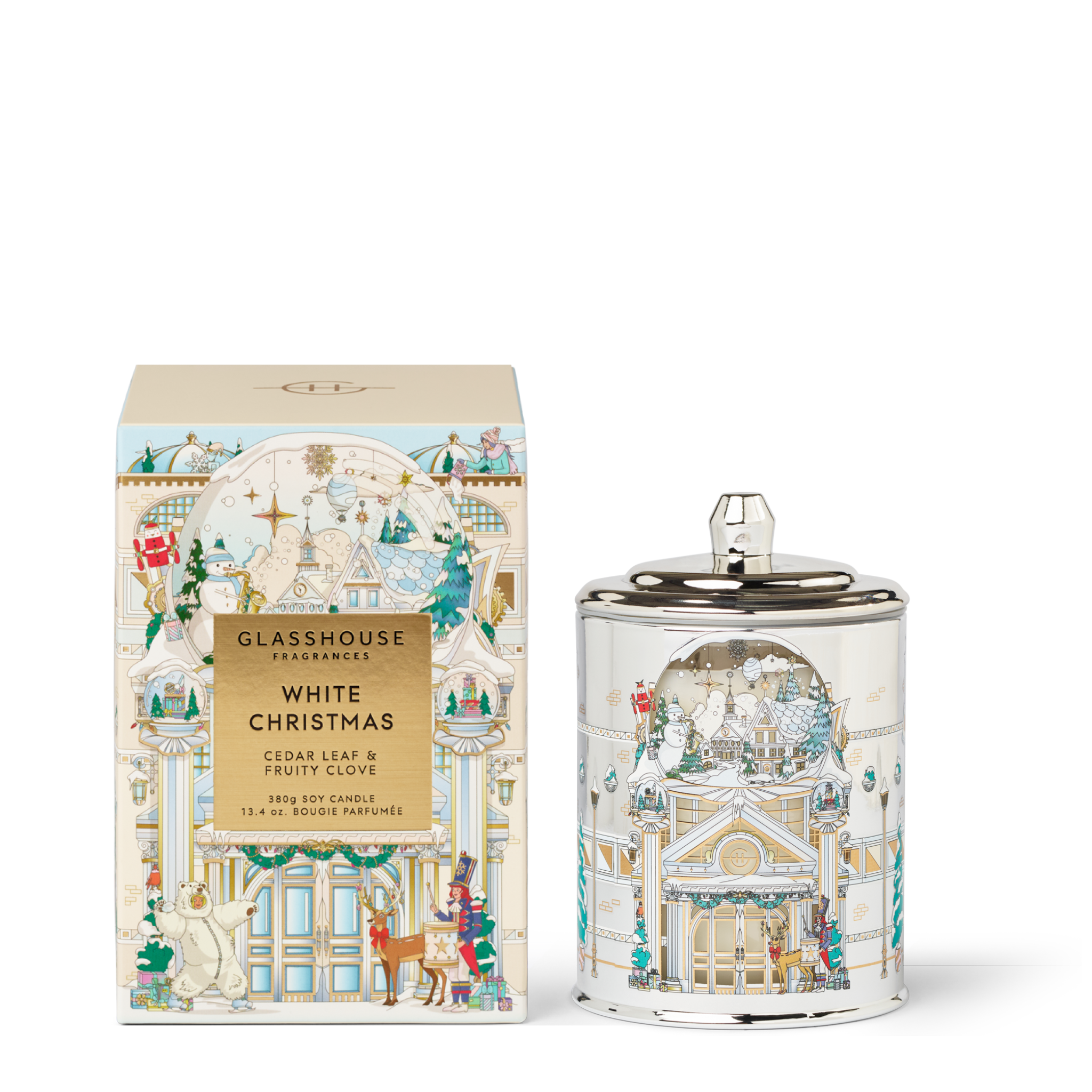 White Christmas 380g Soy Candle Glasshouse Fragrances