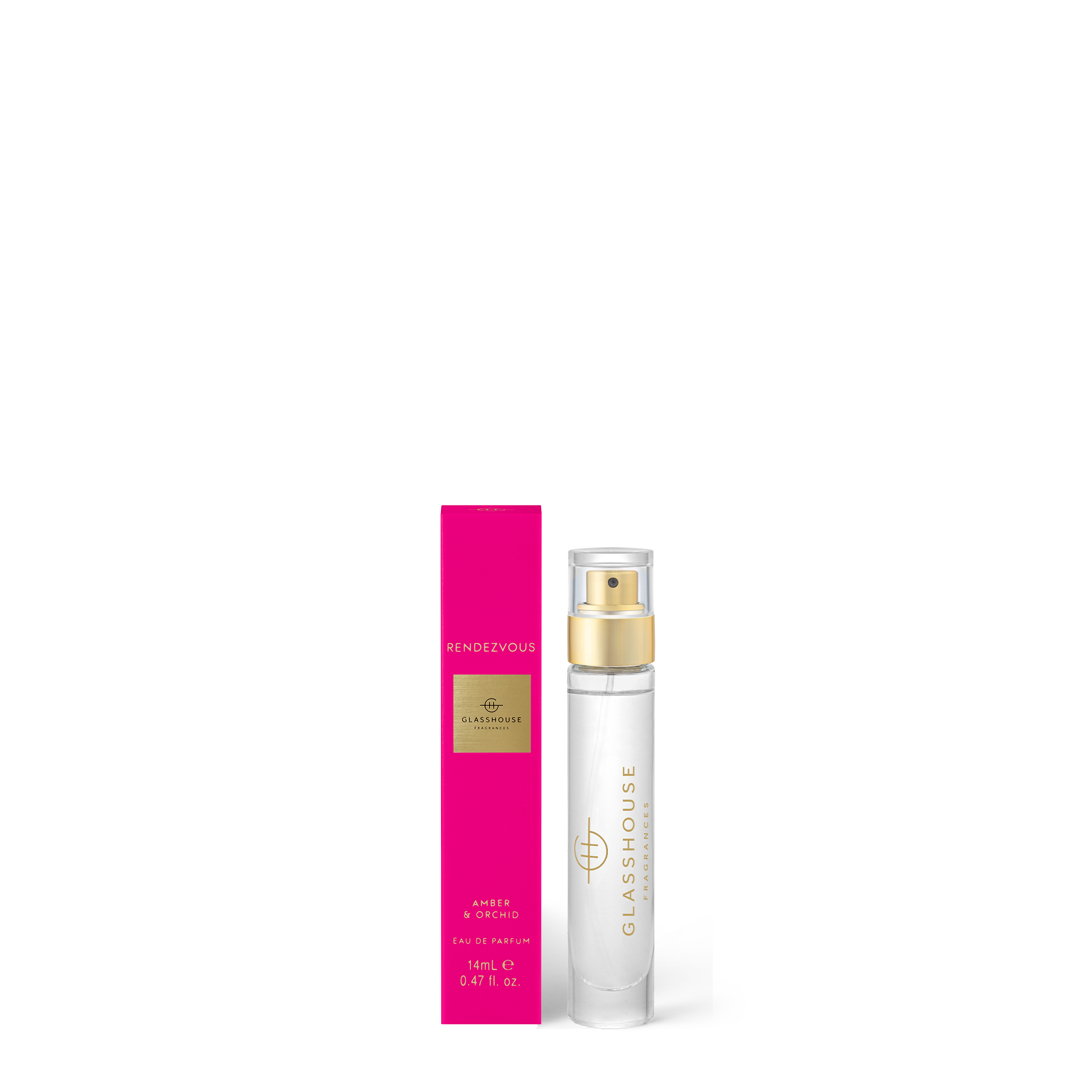 Glasshouse Fragrances Rendevous Amber and Orchid 14mL Eau de Parfum with box