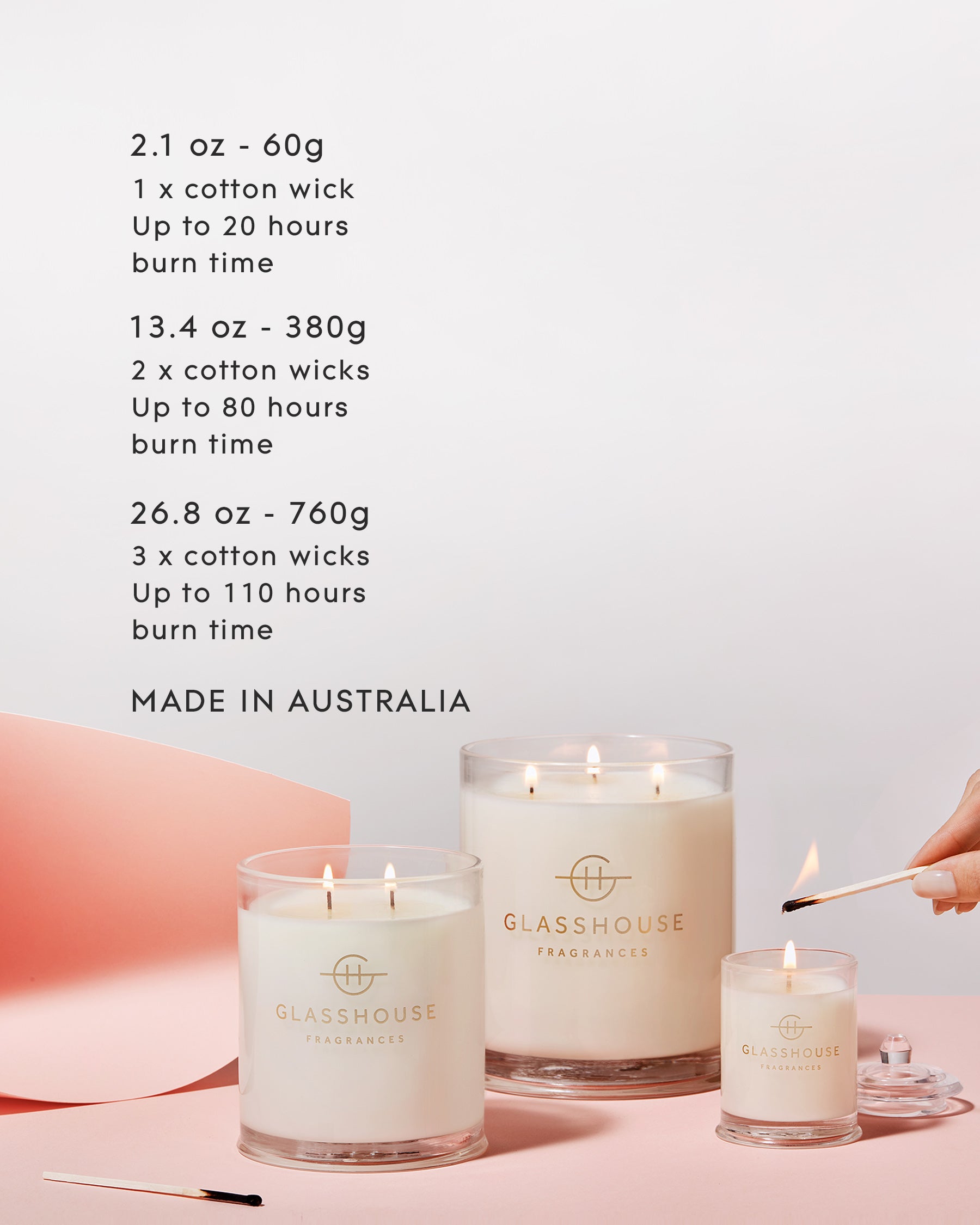 2.1 oz. Candles – Glasshouse Fragrances USA