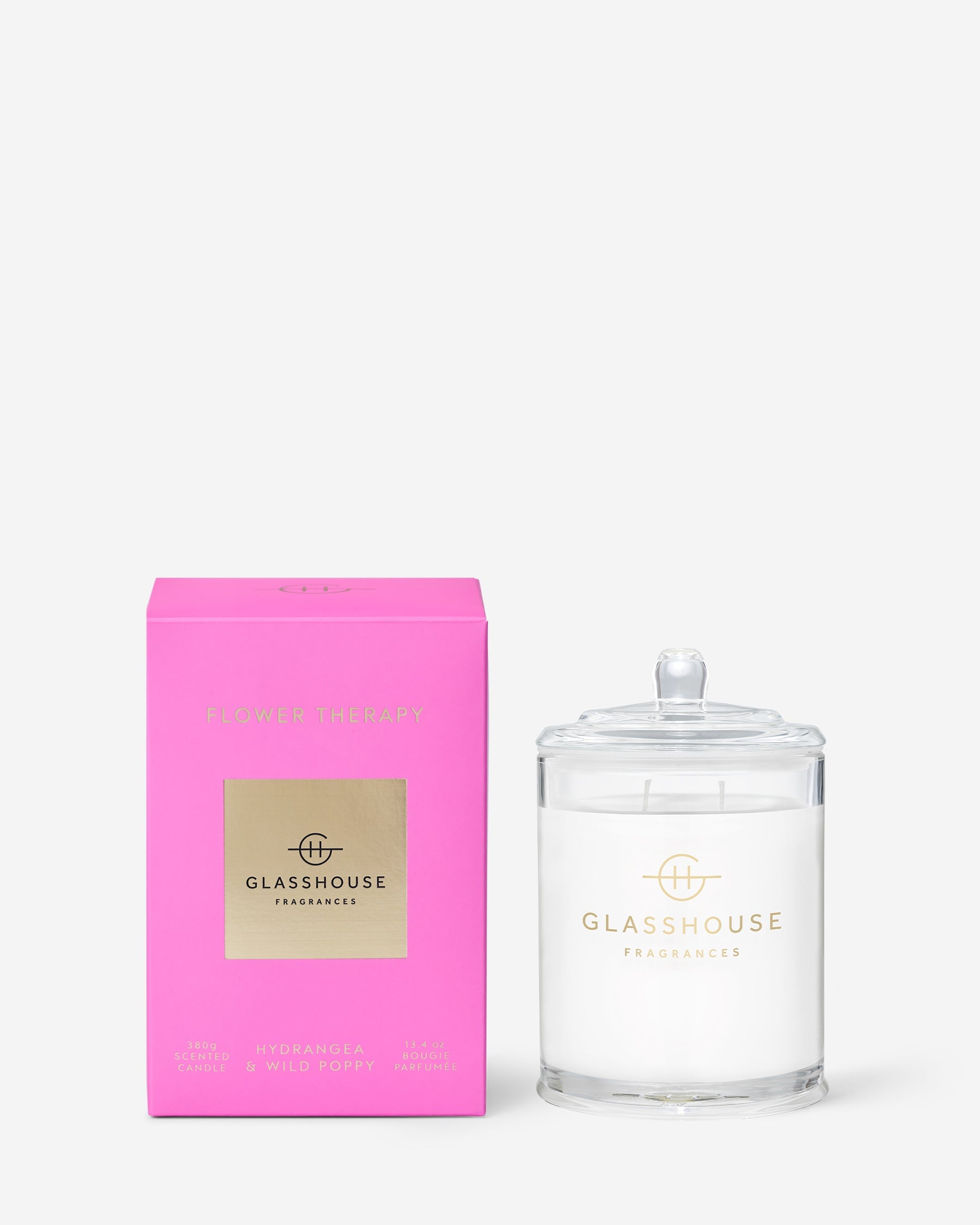 グラスハウスキャンドル FLOWER THERAPY Flower Therapy - 380g Soy Candle | Glasshouse Fragrances