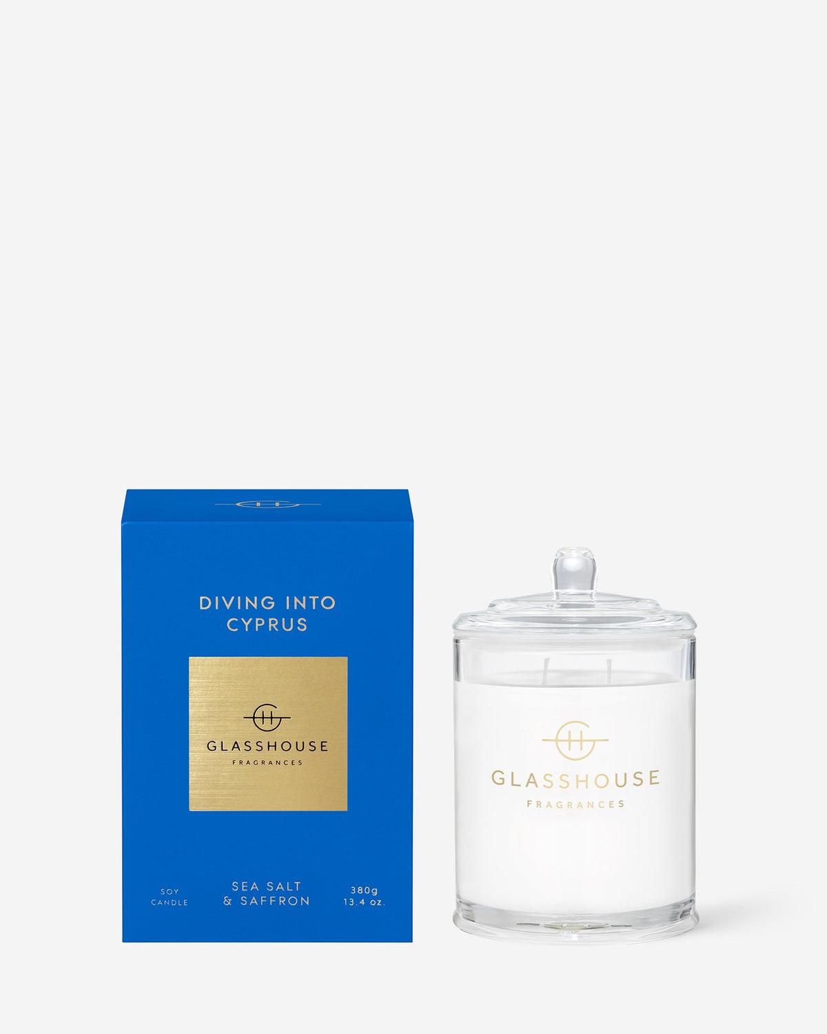 グラスハウス フレグランス Diving Into Cyprus(Sea Salt & Saffron)380g センテッドキャンドル
