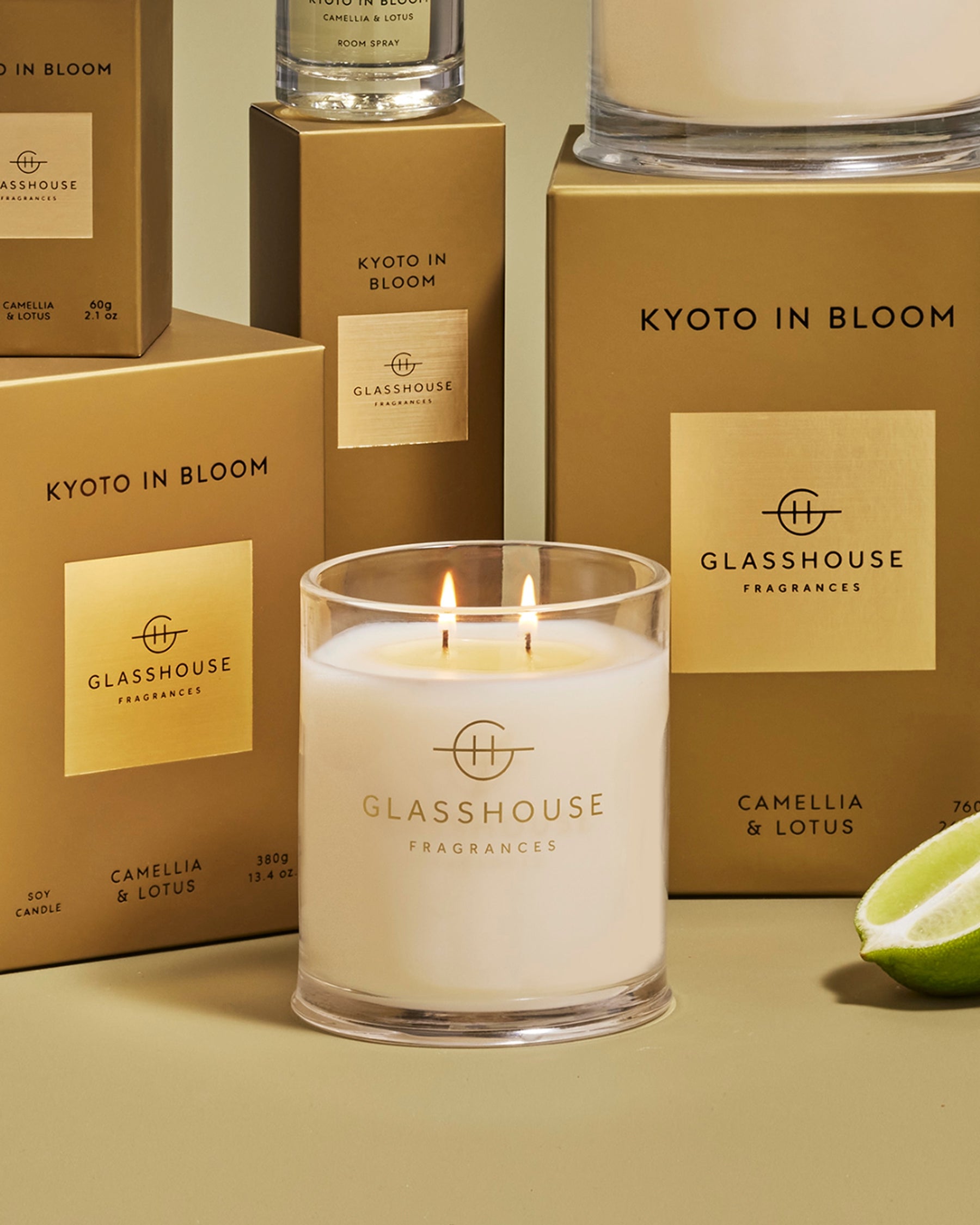Kyoto in Bloom - 380g Soy Candle | Glasshouse Fragrances