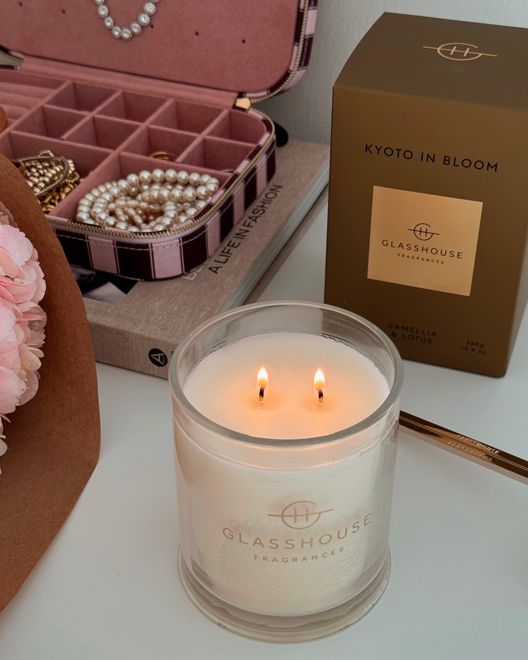 Kyoto in Bloom - 380g Soy Candle | Glasshouse Fragrances