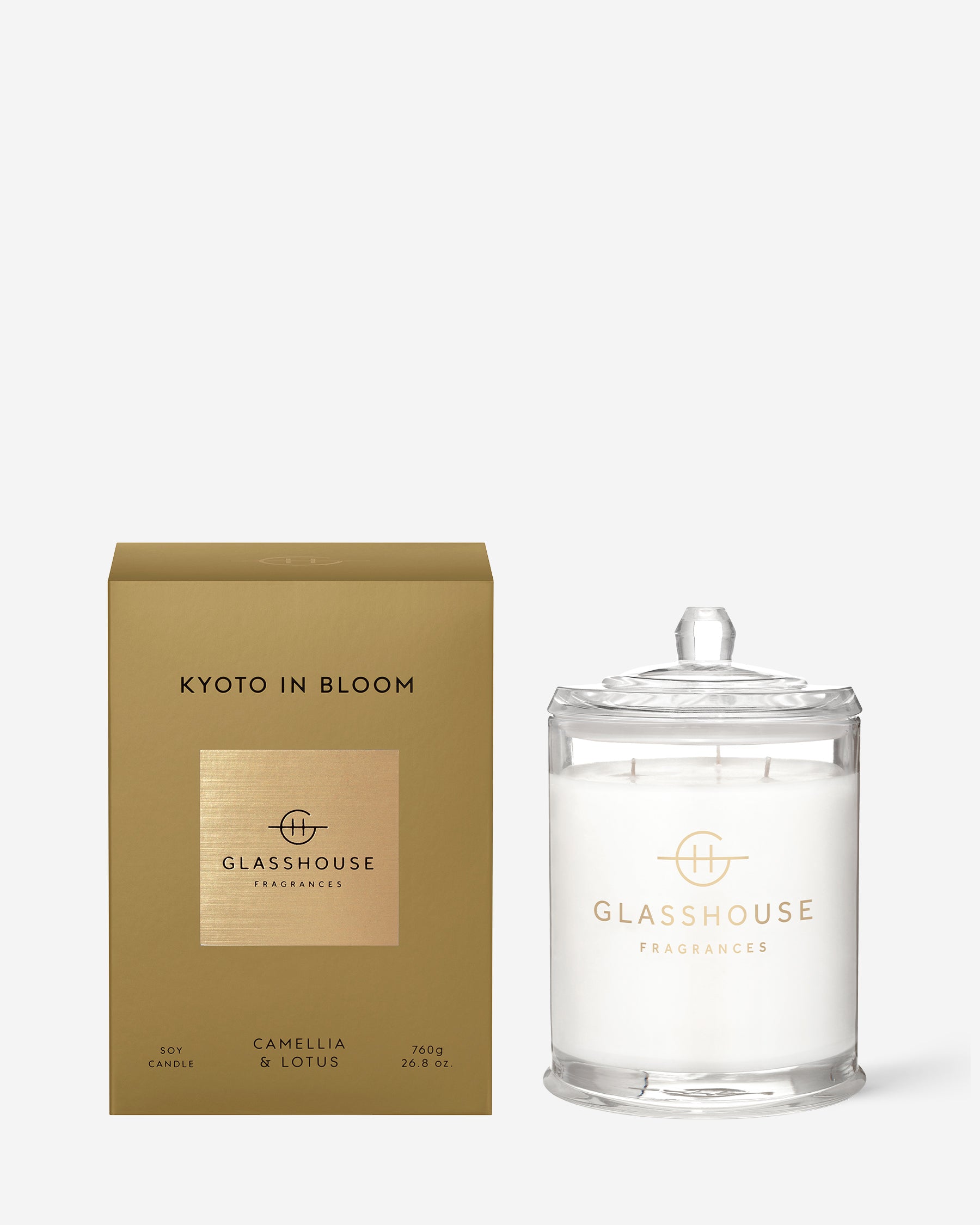Kyoto in Bloom - 26.8 oz. Soy Candle | Glasshouse Fragrances