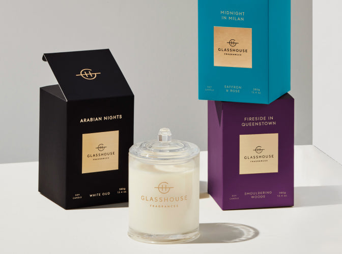 Candles - Triple Scented Soy Candles - Glasshouse Fragrances