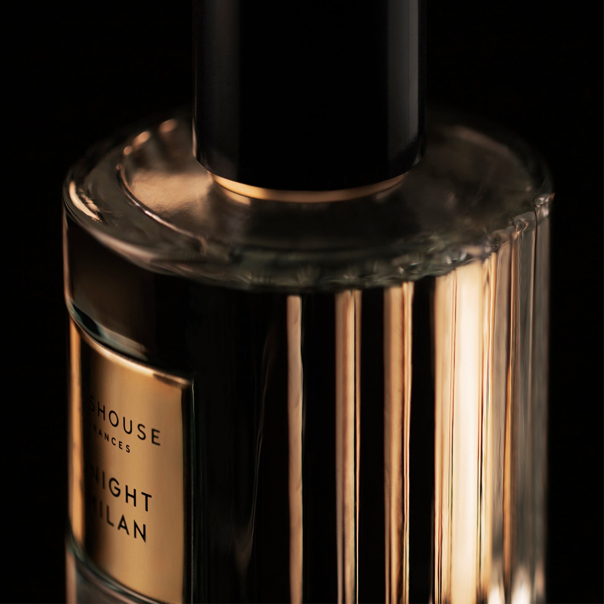 Glasshouse Fragrances Midnight in Milan Saffron and Rose Eau de Parfum dark and moody close-up product shot