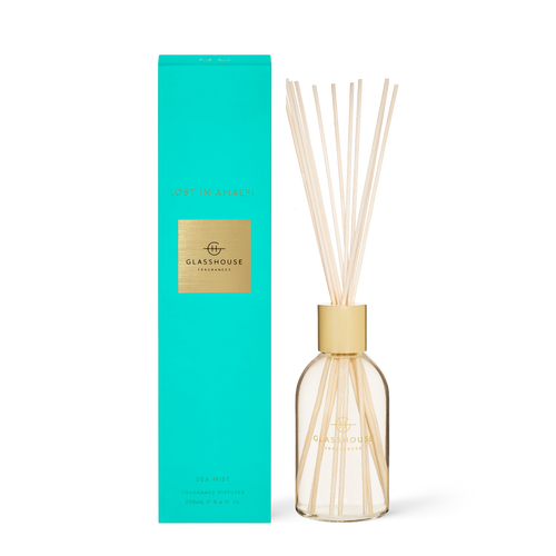 Glasshouse Fragrances Lost in Amalfi Sea Mist 250mL Fragrance Diffuser with box
